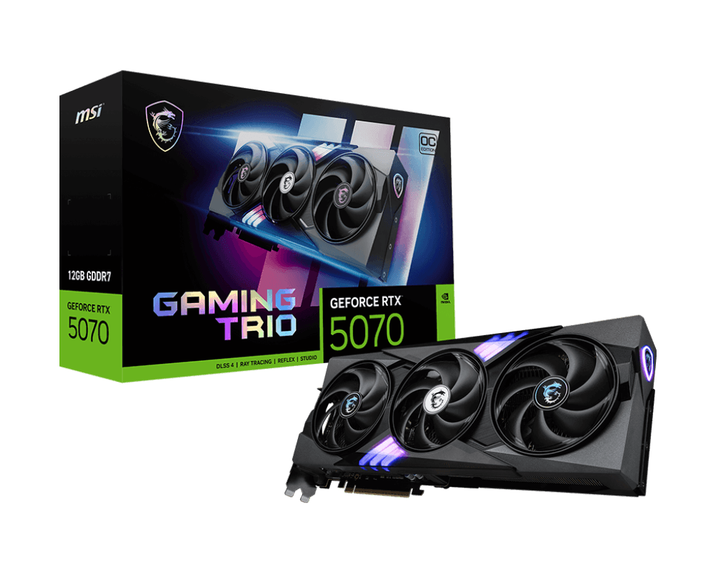 MSI Nvidia GeForce RTX™ 5070 12GB GAMING TRIO OC Desktop Graphic Card