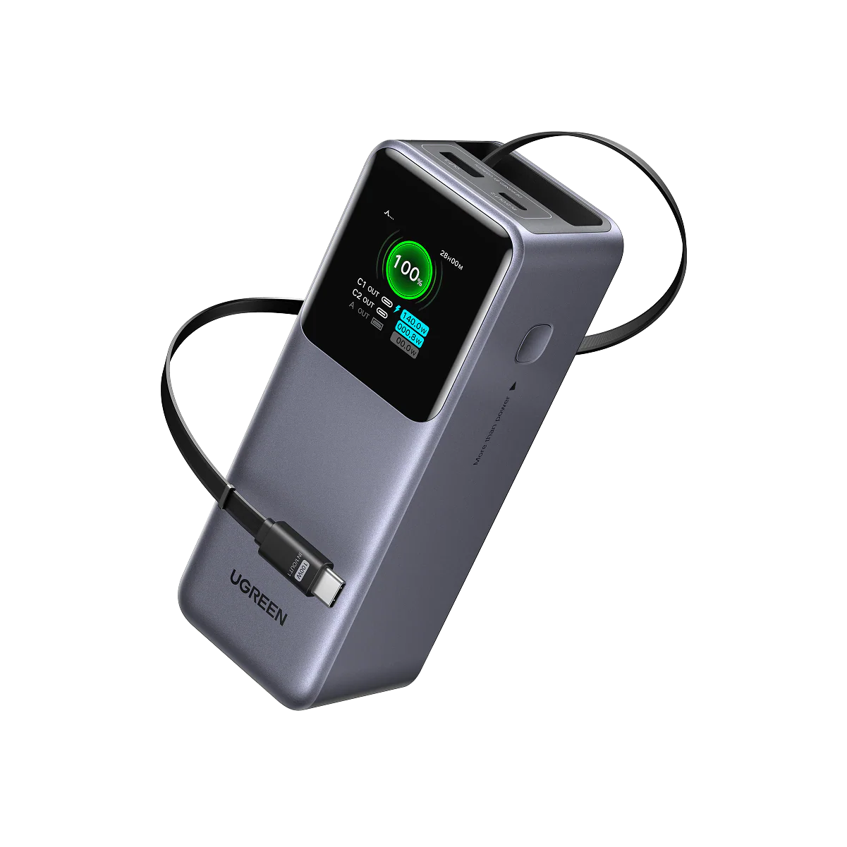 UGREEN 20000mAh 165W Laptop Power Bank with Retractable Cable – PB726 – 55987B