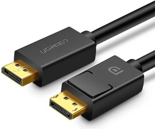 UGREEN DP102 10212 Display Port to Display Port 4K @60Hz Gold-Plated Connector 3 Meters Cable Length - Black