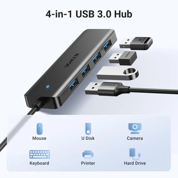UGREEN 4 – Port USB to USB 3.0 Hub – CM219 – 25851
