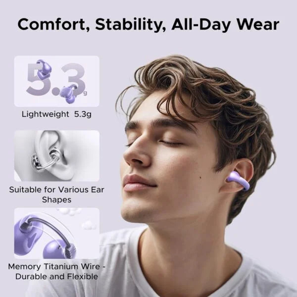 UGREEN HiTune S3 True Wireless Bluetooth Earbuds With Noise Cancellation (Purple) – WS209 - 55430
