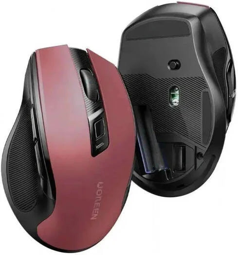 Ugreen Wireless Ergonomic Silent Mouse 2.4G Wireless & Bluetooth - Maroon | MU006 25752