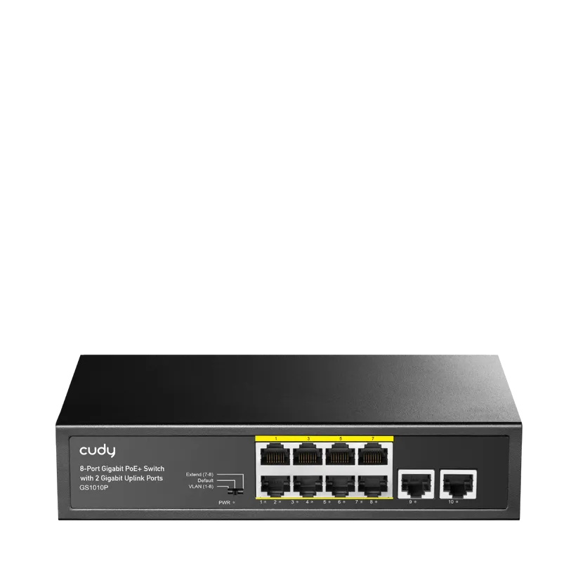 CUDY 8-PORT GIGABIT PoE(120watts) + Switch
