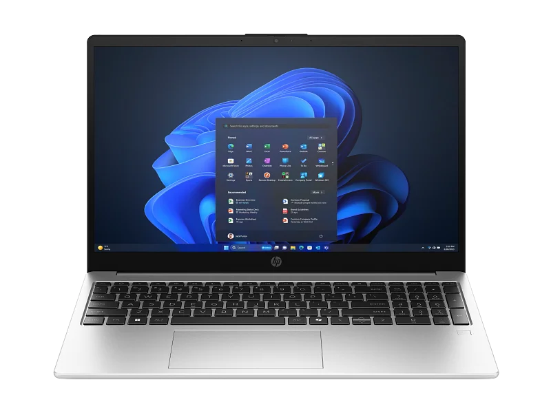 HP 250R G10 Notebook PC (D6YD6ET) Intel® Core™ 3 100U 8GB Ram 512GB SSD 15.6 Inch Display Laptop- Turbo Silver