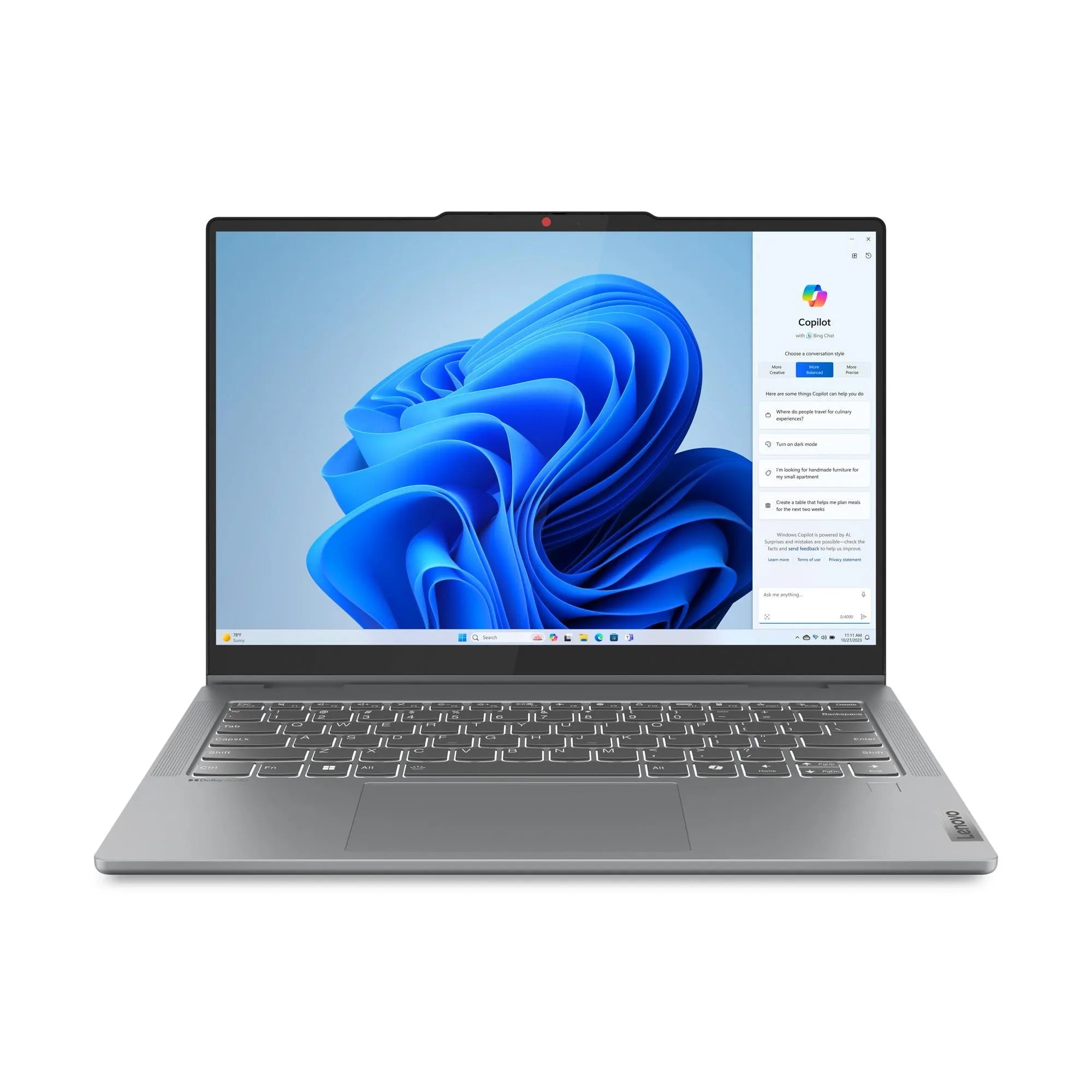 Lenovo IdeaPad FLEX 5 14IRH9 Laptop Intel Core i5-13420H Intel UHD Graphics 8GB Ram 512GB SSD Storage Windows 11 Home 14" WUXGA Display Luna Grey