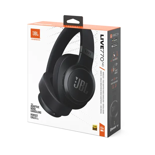JBL LIVE 770NC wireless headphones with Noise Cancelling-Black