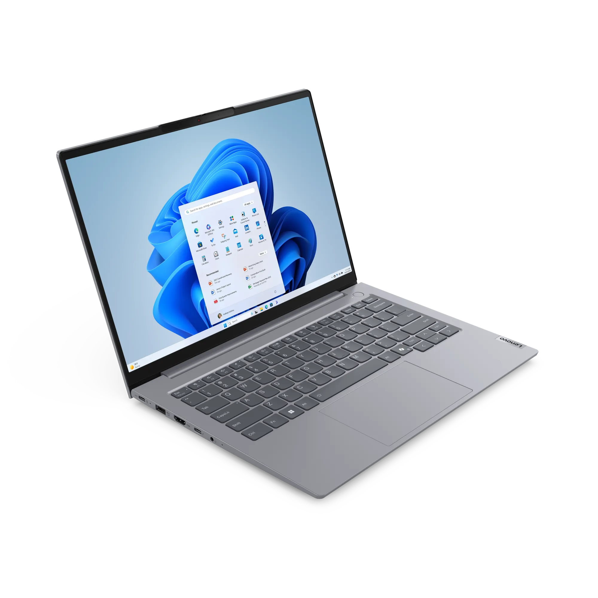 Lenovo Thinkbook 14 G7 IML Laptop Intel® Core™ Ultra 5 125U Processor Intel Arc Graphics 8 GB DDR5-5600 Ram 512 GB SSD Storage 14" WUXGA Display Arctic Grey
