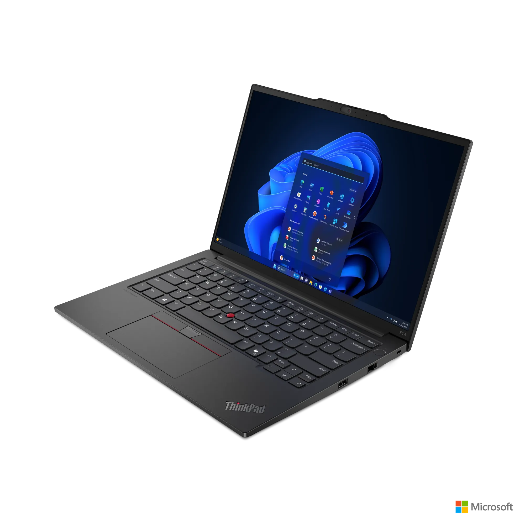 Lenovo Thinkpad E14 Gen 7 Laptop Intel Core Ultra 7 255H Processor Intel Arc Graphics 16 GB DDR5-5600 Ram 512 GB SSD Storage 14" WUXGA Display Cloud Grey