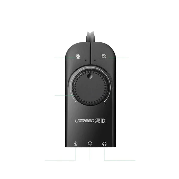 UGREEN CM129 40964 USB Audio Adapter External Stereo Sound Card