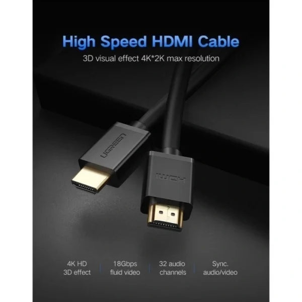 UGREEN 5 Meter 4K@60Hz HDMI Male to Male Cable – HD104 10109