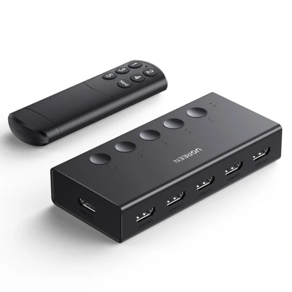 UGREEN HDMI Switch 5-In 1-Out HDMI 4K 60Hz Switcher CM568 90512