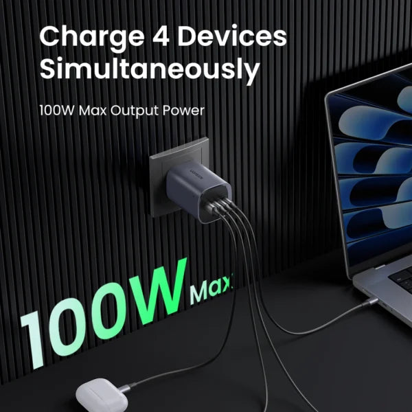 UGREEN 100W 4-Port Nexode S GaN Fast Charger UK – X565 45226