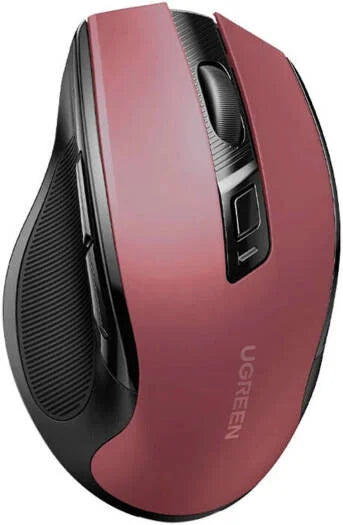 Ugreen Wireless Ergonomic Silent Mouse 2.4G Wireless & Bluetooth - Maroon | MU006 25752