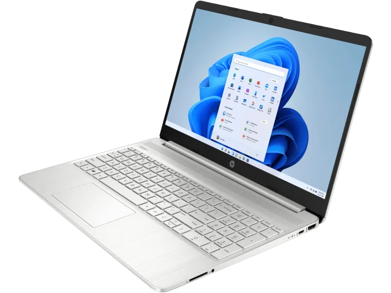 HP 15S-FQ5318TU Laptop 12th Gen Intel Core i7-1255U 8GB DDR4 3200 Ram 512GB NVMe SSD 15.6" FHD Display Windows 11 Home Full Size Backlit Keyboard Natural Silver