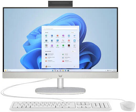 HP 24-CR1002I All-In-One Desktop Computer Intel Core Ultra 7-155U 16GB RAM 512GB SSD 24" FHD IPS Display - White | CW2U8PA