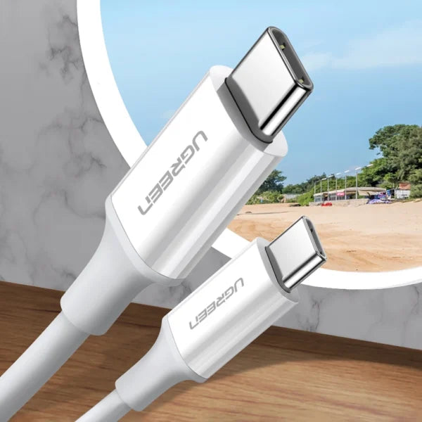 UGREEN US264 60517 USB-C To USB-C 60W Data Cable 1m - White