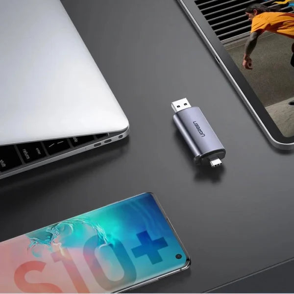 UGREEN SD / micro SD card reader for USB 3.0 / USB Type C 3.0 gray CM185 50706
