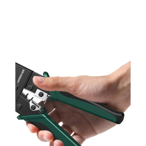 UGREEN NW136 70683 Multifunction Crimping Tool 2 Extra Blade Sets Network Cable Cutter Stripper Supporting RJ45 RJ11 RJ12 Connectors