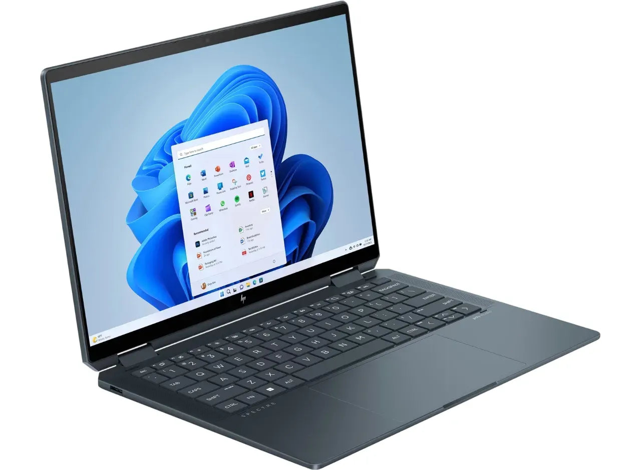 HP Spectre x360 2-in-1 14-eu0030ca Laptop Intel Core Ultra 7-155U Processor 16GB Onboard Ram 1TB SSD Storage 14" diagonal 3K (2880 x 1800) OLED Display Poly Studio Speakers English Keyboard Slate Blue