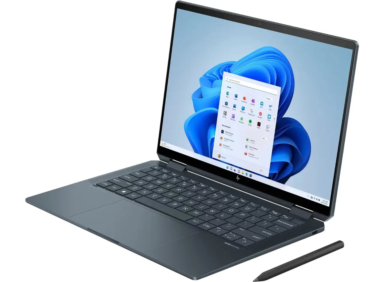 HP Spectre x360 2-in-1 14-eu0030ca Laptop Intel Core Ultra 7-155U Processor 16GB Onboard Ram 1TB SSD Storage 14" diagonal 3K (2880 x 1800) OLED Display Poly Studio Speakers English Keyboard Slate Blue