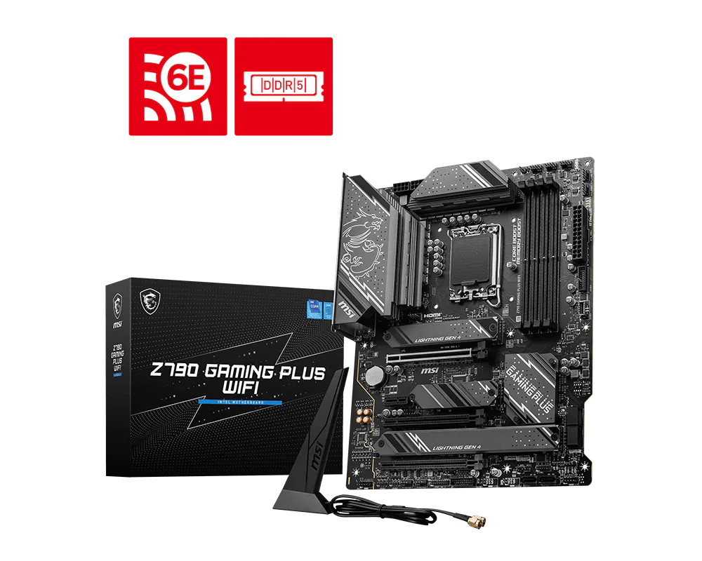 MSI Z790 GAMING PLUS WIFI Gaming Desktop Motherboard