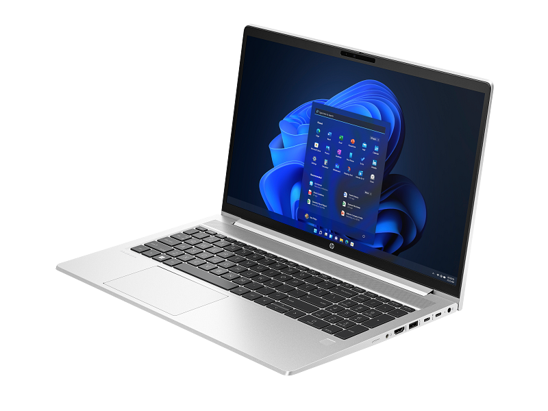 HP PROBOOK 450 G10 Laptop Intel Core i5 -1335U 16 GB DDR4-3200 MHz Ram 512 GB PCIe NVMe SSD Storage 15.6" FHD (1920 x 1080) IPS Display Full Backlit Keyboard Pike silver aluminum