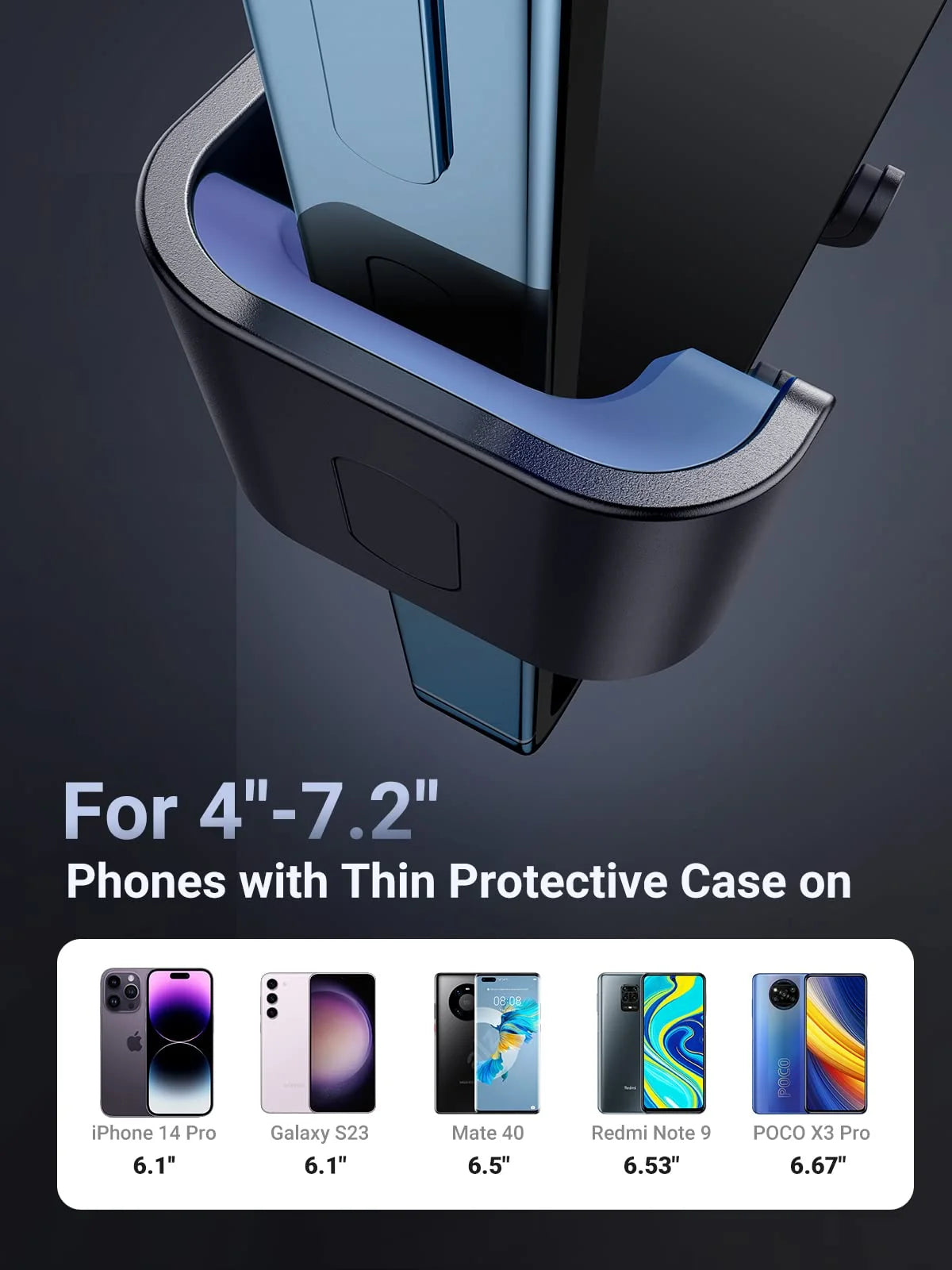 UGREEN Car Vent Phone Mount Air Vent Clip Cell Phone Holder LP130 40907