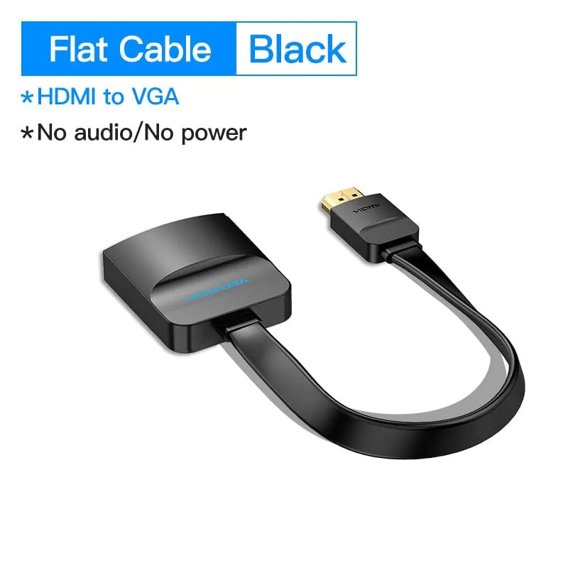 Vention Flat HDMI to VGA Converter 0.15M Black