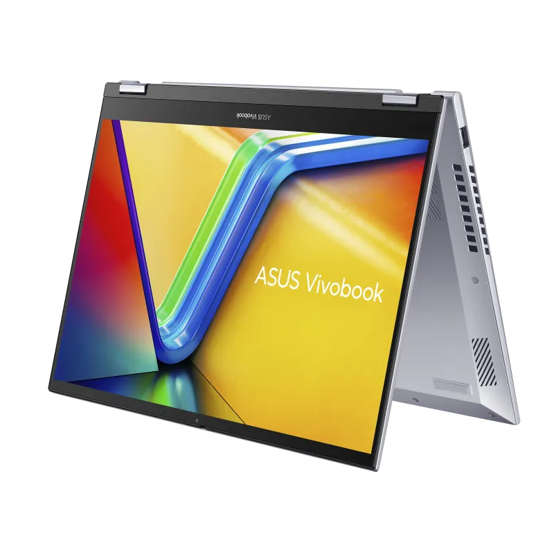 ASUS Vivobook S 14 FLIP(TP3402VA) Laptop Intel Core i7-13700H up to 5.0GHz 13th Gen Processor Intel Iris Xᵉ Graphics 16GB DDR4 Onboard Ram 512GB PCIe NVMe SSD Storage 14.0 Inch WUXGA (1920 x 1200) Display Silver