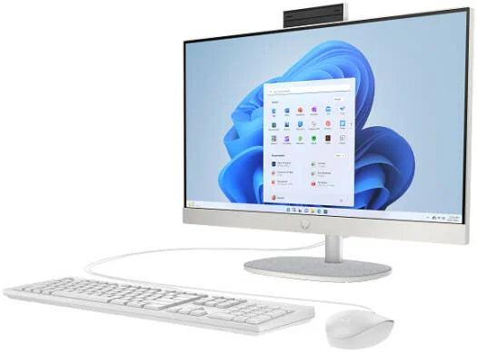 HP 24-CR1002I All-In-One Desktop Computer Intel Core Ultra 7-155U 16GB RAM 512GB SSD 24" FHD IPS Display - White | CW2U8PA