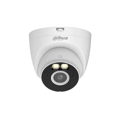 DAHUA DH-T2A-LED Dome 2MP Fixed-focal Wi-Fi Bullet Network Camera RJ45 Ethernet & wifi connectivity Mobile Management Software Micro SD card (up to 256 GB) 2MP resolution built in Mic Supports AI Human Detection Auto on and off control