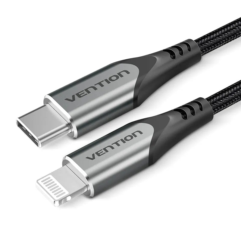 Vention USB 2.0 C to Lightning Cable 1.5M Gray Aluminum Alloy Type