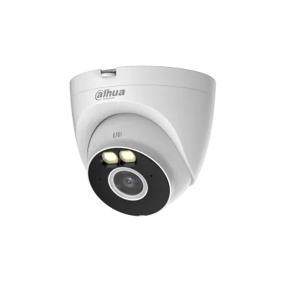 DAHUA DH-T2A-LED Dome 2MP Fixed-focal Wi-Fi Bullet Network Camera RJ45 Ethernet & wifi connectivity Mobile Management Software Micro SD card (up to 256 GB) 2MP resolution built in Mic Supports AI Human Detection Auto on and off control