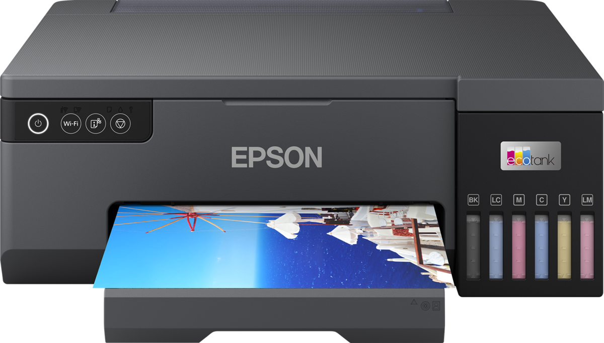 Epson EcoTank L8050 Ink Tank Wireless High Volume Photo Printer-Can Print CD’s and PVC ID Cards