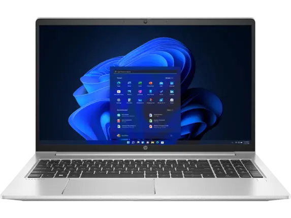 HP ProBook 450 G9 Intel Core i7-1255U 15.6" HD 16GB DDR4 3200 512GB PCIe NVMe M.2 SSD 2GB DDR6 NVIDIA GeForce MX570 Graphics  720p HD Privacy Camera Fingerprint Reader Pike Silver 1 Year Warranty