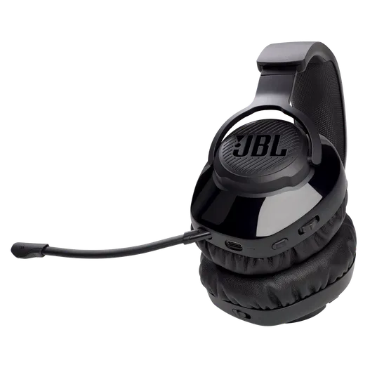 JBL Quantum 350 Over ear USB Wired Gaming Headset with Boom Mic-Black