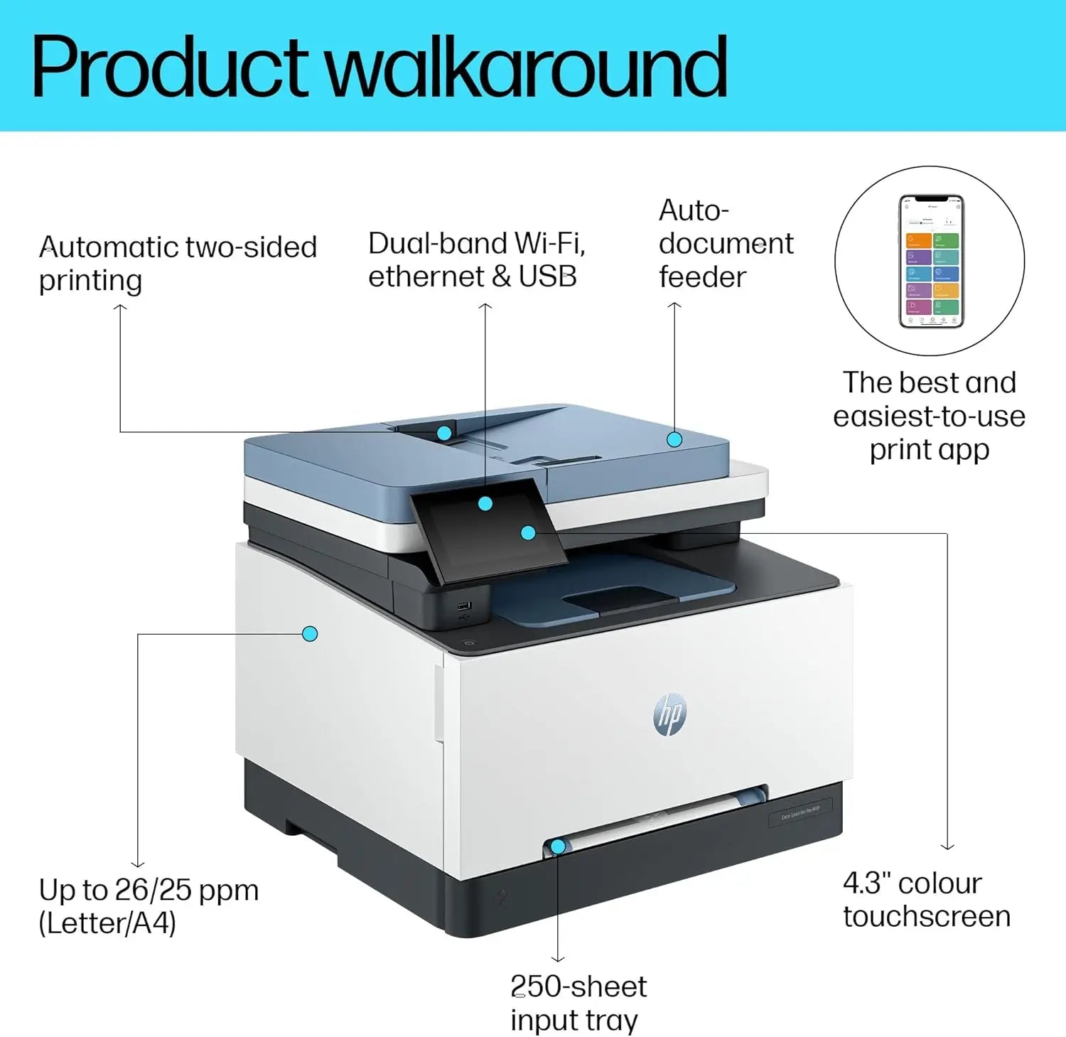 HP Color LaserJet Pro MFP 3303fdw (499M8A) Printer