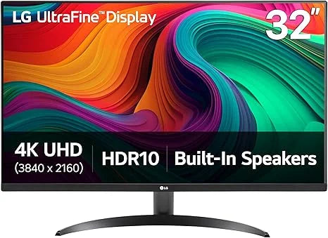 LG 32UR500K-B Ultrafine 32-inch 4K UHD (3840x2160) Computer Monitor HDR10 With Built-in Speaker Borderless Design HDMIx2 DisplayPort -Black
