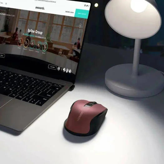 Ugreen Wireless Ergonomic Silent Mouse 2.4G Wireless & Bluetooth - Maroon | MU006 25752