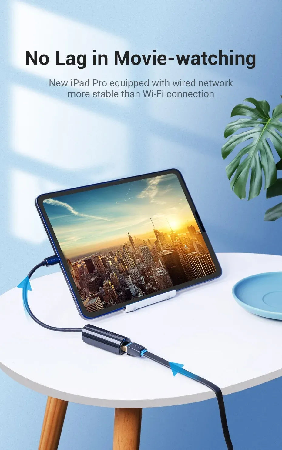 Vention USB-C to 100M Ethernet Adapter 0.15M Black (VEN CFABB)