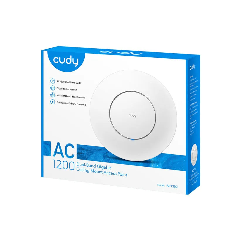 CUDY AP1300 AC1200  Indoor Wi-Fi Gigabit Access Point
