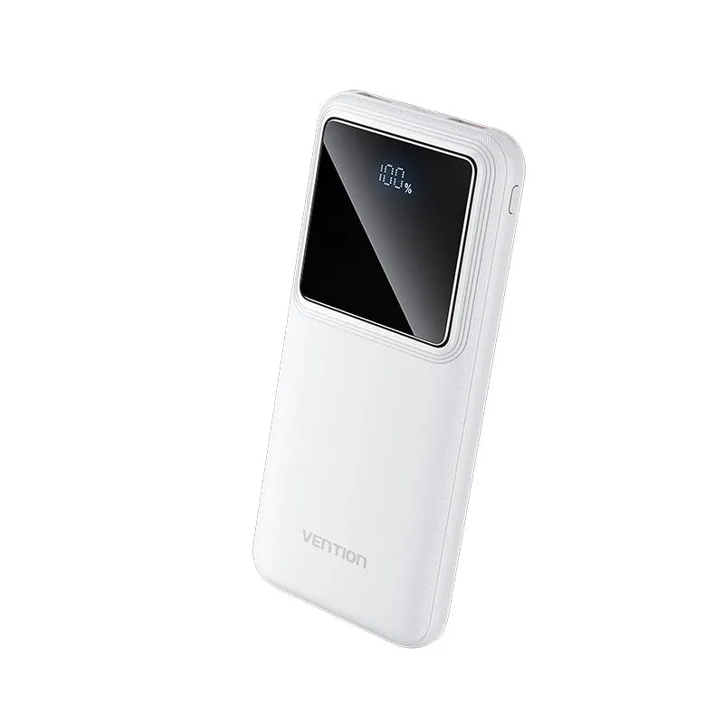 Vention 10,000mAh Power Bank - WHITE