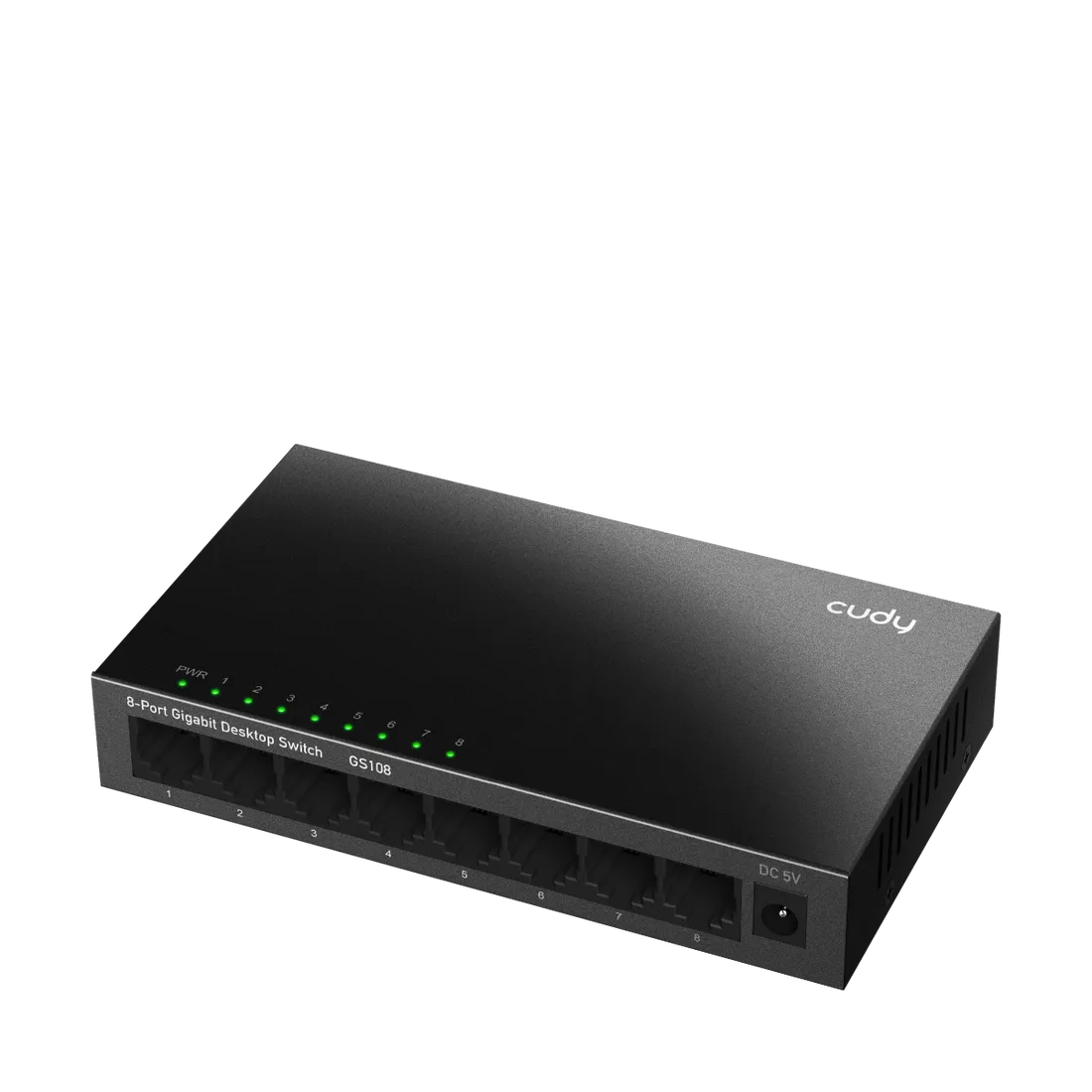 CUDY 8-PORT Gigabit metal switch 8 x 10/100/1000Mbps RJ45 ports