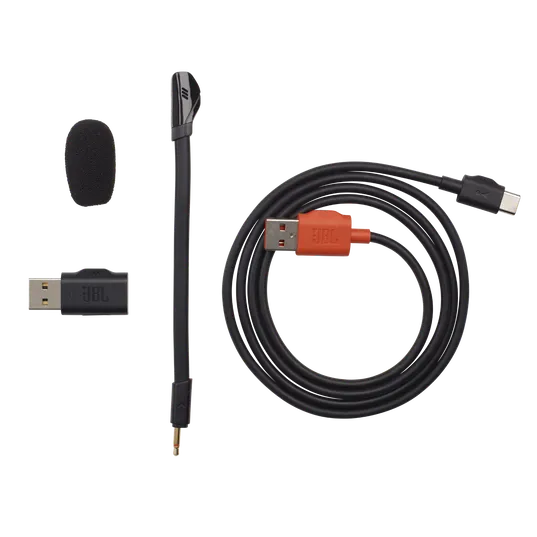 JBL Quantum 350 Over ear USB Wired Gaming Headset with Boom Mic-Black