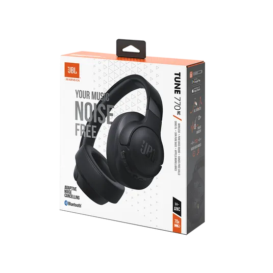 JBL Tune 770NC Adaptive noise cancelling wireless headphones - Black