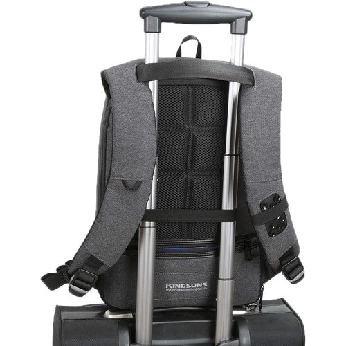 Kingsons 15.6" Smart Anti-theft Backpack - KS3149W-DG