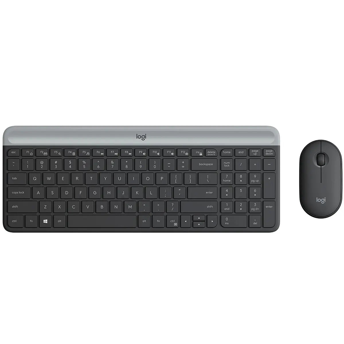 Logitech MK470 Slim Wireless Keyboard and Mouse Combo-Graphite