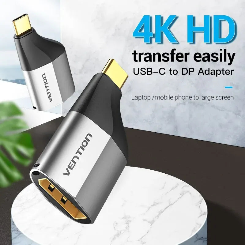 Vention Type-C to DP Adapter Gray Metal Type (VEN TCCH0)