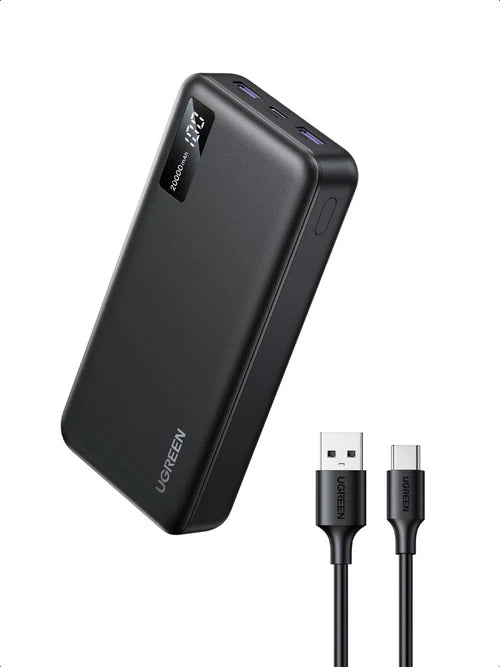 UGREEN PB312 20000mAh 22.5W Two-Way Fast Charging Power Bank UG-25683 – Portable USB-C PD Battery Pack