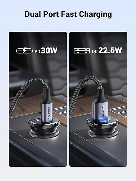 UGREEN 30W Type-C + USB Dual Port Car Charger EC305 25845